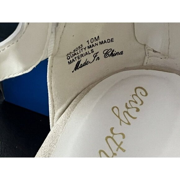 Easy Street Womens Unity Open Toe Casual Platform Sandals White Size 10M - Picture 13 of 16